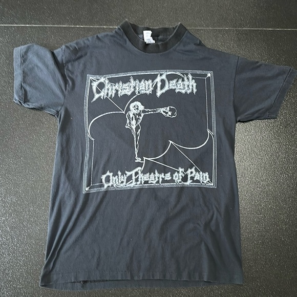 Vintage Punk Christian Death Reunion Tour t-shirt from 1989. Backprint. - Picture 1 of 7